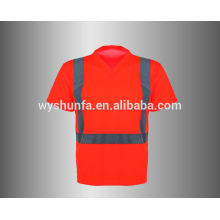 High visibility V neck safety T- shirt